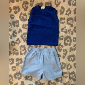 🆕 nwot baby toddler vintage shorts and tank set 18 month